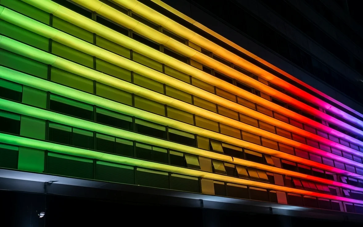 1,200 m DMX Wall Washer on a German Facade — view 1