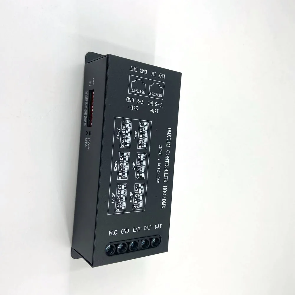 H807DMX DMX-to-SPI Decoder · 1024 Pixel