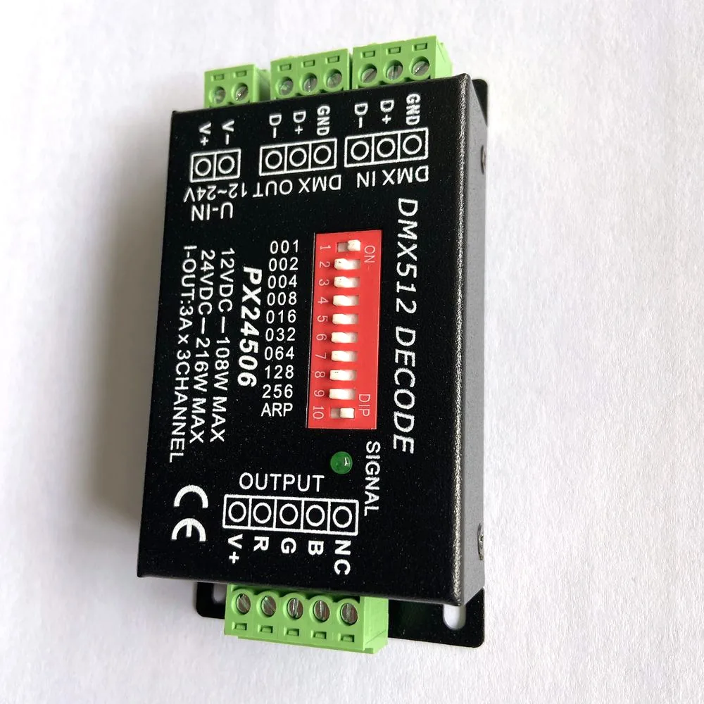 PX24506 DMX512 Decoder · RGB