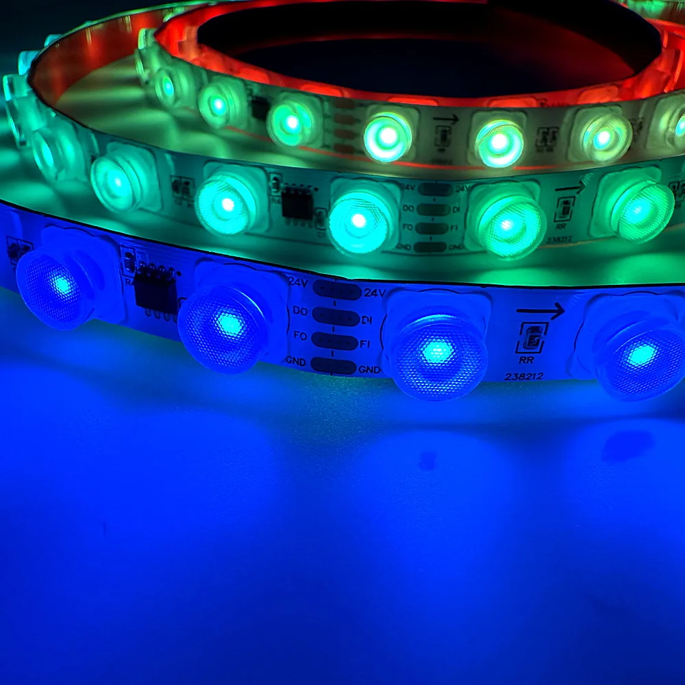 24V RGB Pixel LED Strip · Side Lens