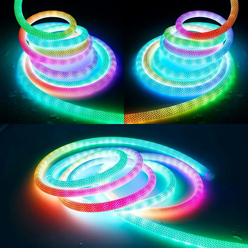 360-degree 3D Nylon RGB LED Neon Strip thumbnail 3