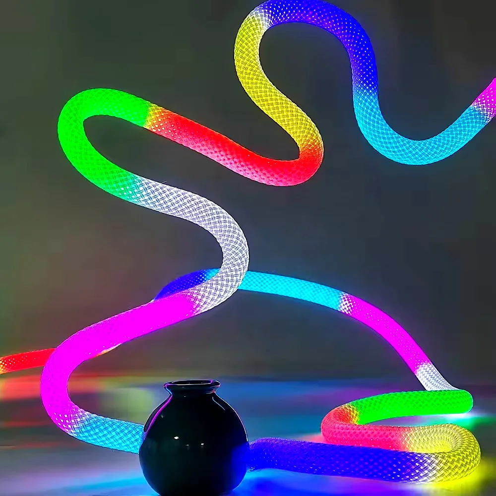 360-degree 3D Nylon RGB LED Neon Strip thumbnail 4
