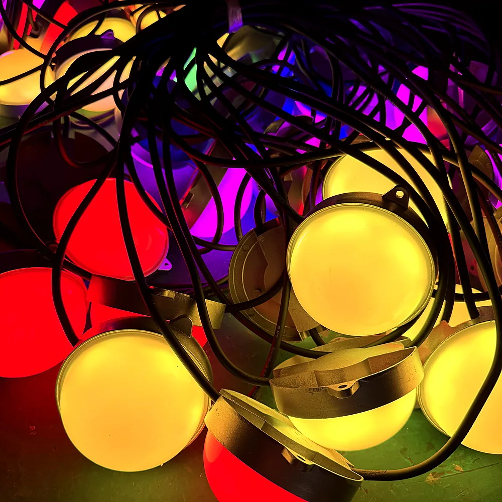 100mm Aluminum RGB LED Point Light